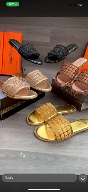 Mesh Top Slippers