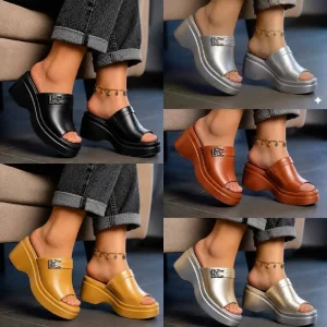 Stylish Wedge Slippers for Everyday Wear - In Ilorin